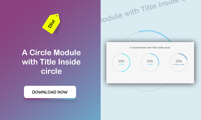 A Circle Module with Title Inside circle