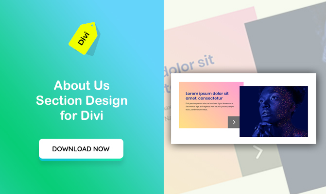 About Us Section Design For Divi – Animates with Page Scrolling