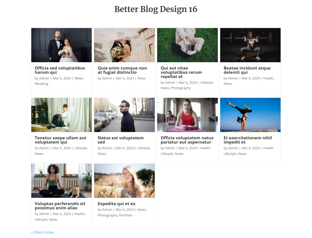 Better Blog Design 16 for Divi