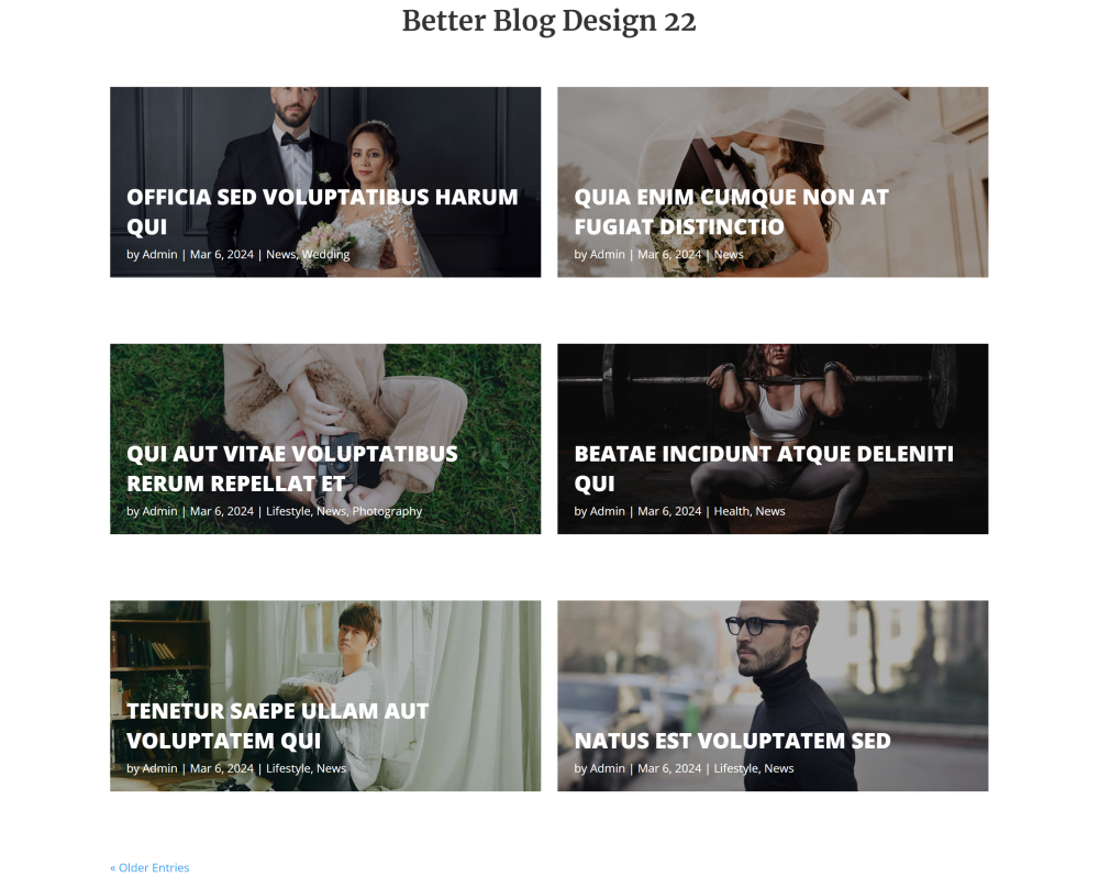 Better Blog Design 22 for Divi