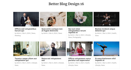 Better Blog Design 16 for Divi – Release