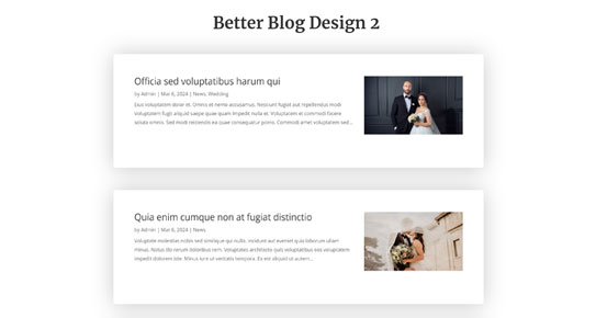 Better Blog Design 2 for Divi