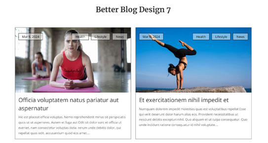 Better Blog Design 7 for Divi