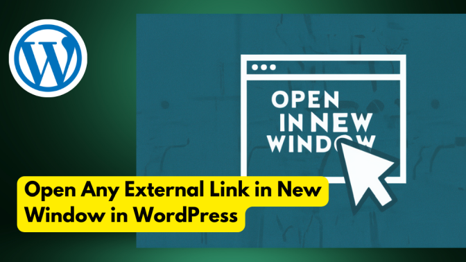 How to Open any External Link in New Window in WordPress